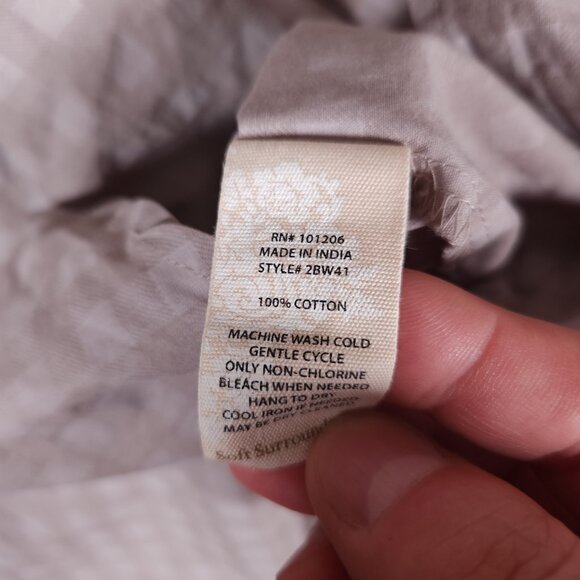 Soft Surroundings Tunic Womens Large Check Popover Button Up Boho Cottagecore - Picture 13 of 14